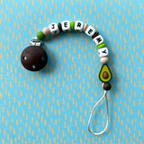 Foodie Personalized Pacifier Clip