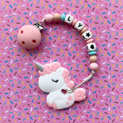 Personalized Unicorn Teether