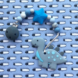 Cute Dinosaur Teether (Blue)