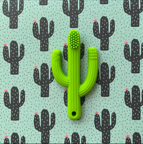 Cactus Baby Teething Brush (Chartreuse)