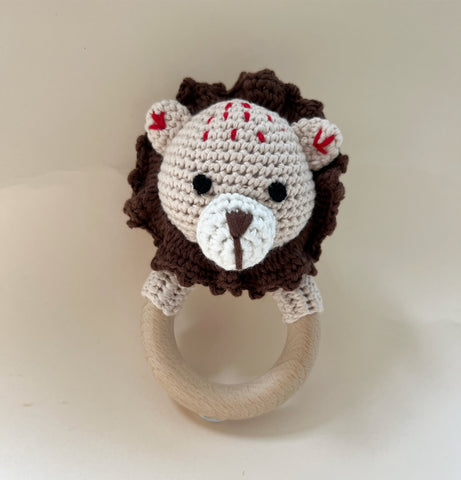 CROCHET RATTLE - LION