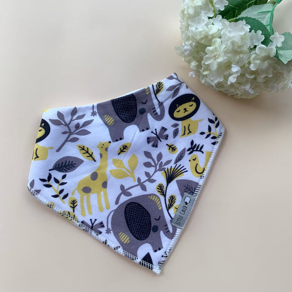 Jungle Animals & Giraffe Bib Set