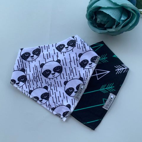 Panda & Arrow Bib Set