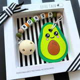 PERSONALIZED AVOCADO TEETHER