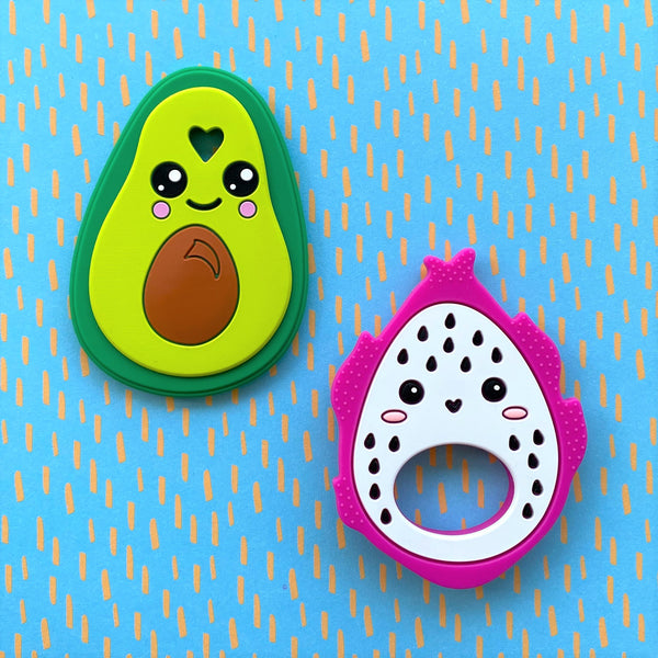 PERSONALIZED AVOCADO TEETHER