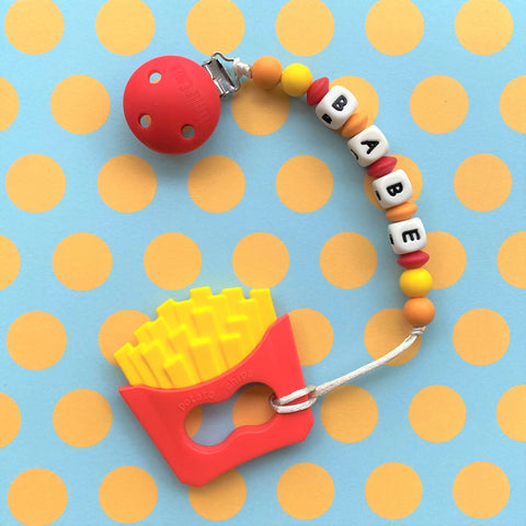 Personalized French Fries Teether