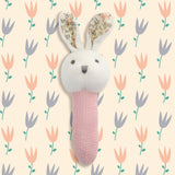 Organic Stick Rattle - Bunny