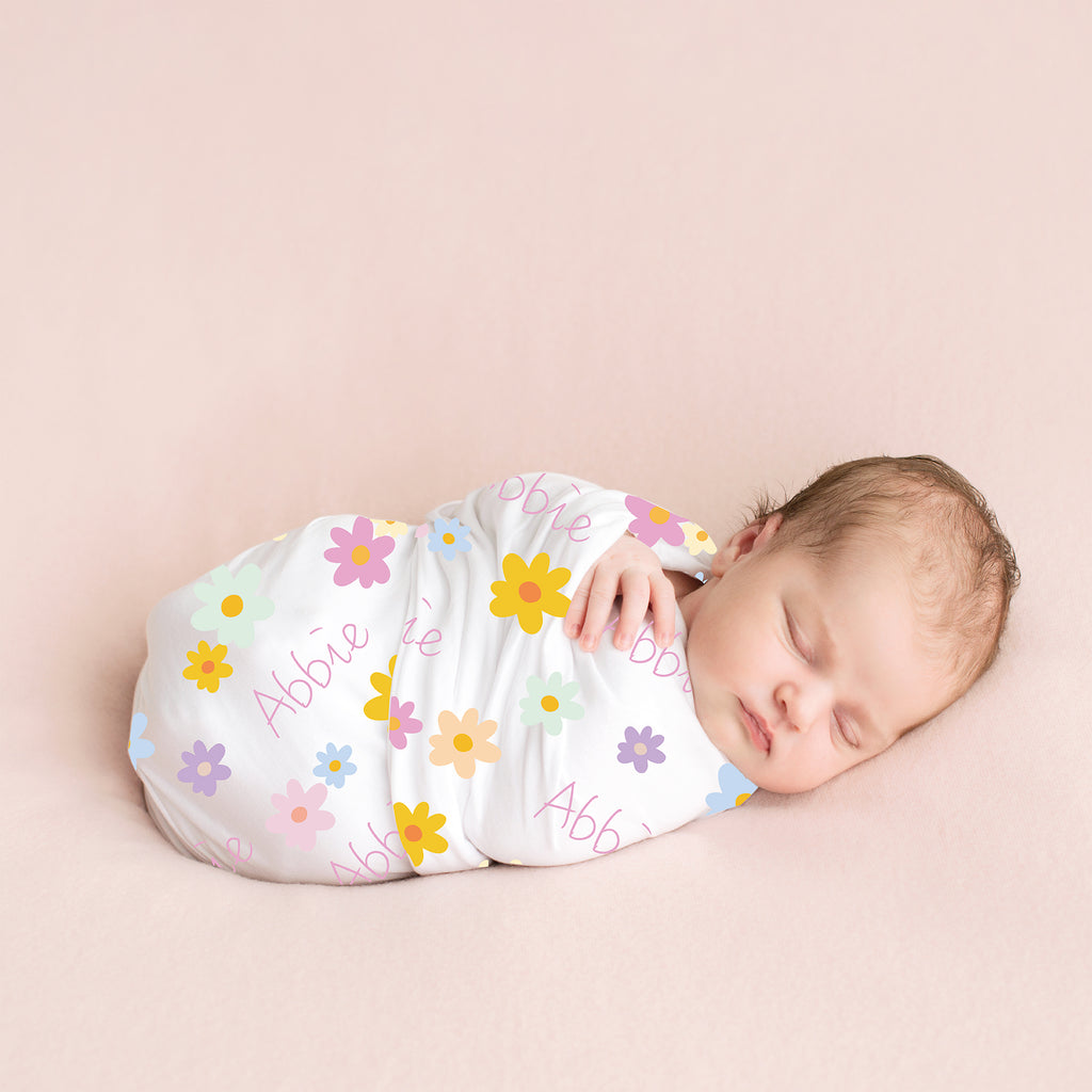 Personalized Swaddle Little Daisy(15-20 days) Little Caleb