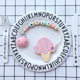Baby Balloon Flower Set with Personalized Teether - Blossom