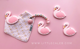 Personalized Flamingo Teether