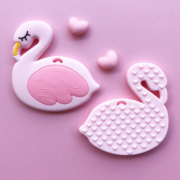 Personalized Flamingo Teether