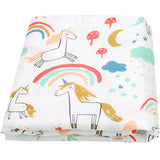 Unicorn Rainbow Muslin Swaddle