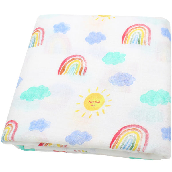 Rainbow Sky Muslin Swaddle