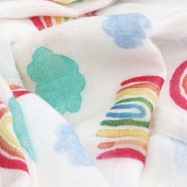 Rainbow Sky Muslin Swaddle