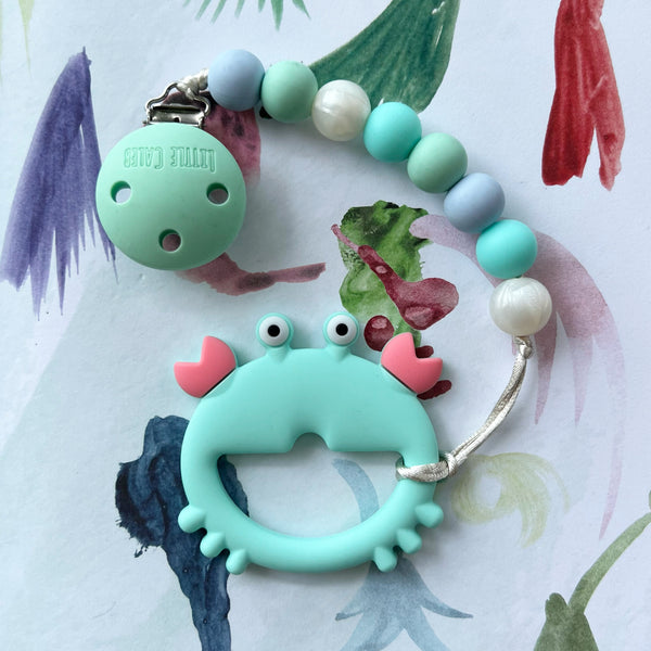 Crab Teether (Mint)