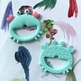 Personalized Crab Teether (Mint)