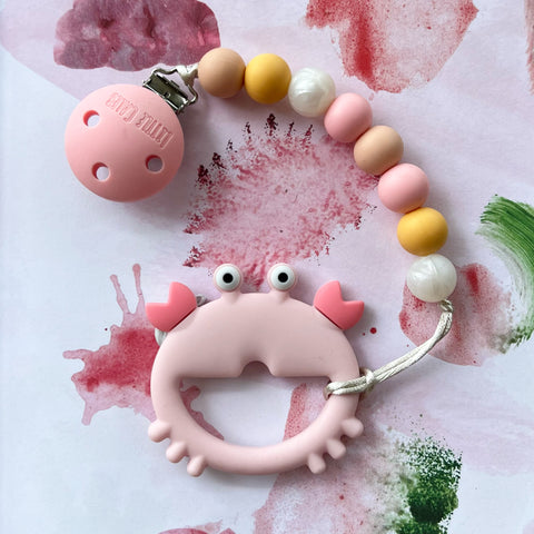 Crab Teether (Pink)