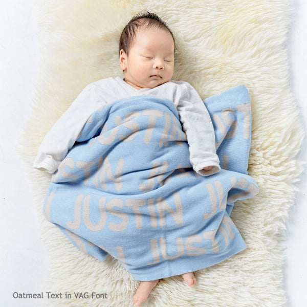 Personalized Blanket & Teether Hamper - Sky (25-30 days)