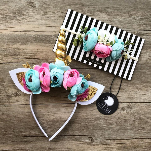 Baby Unicorn Headband (Tropical)