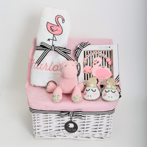 Personalized Swaddle & Teether Hamper - Blossom (15-20 days)