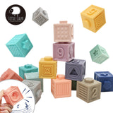 Baby Silicone Building Blocks (Set of 12pcs)
