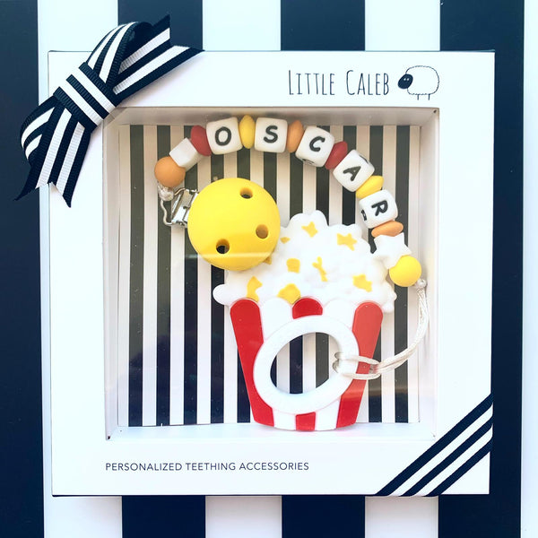 Personalized Popcorn Teether